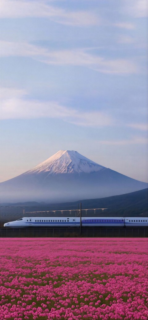 train, stratovolcano वॉलपेपर