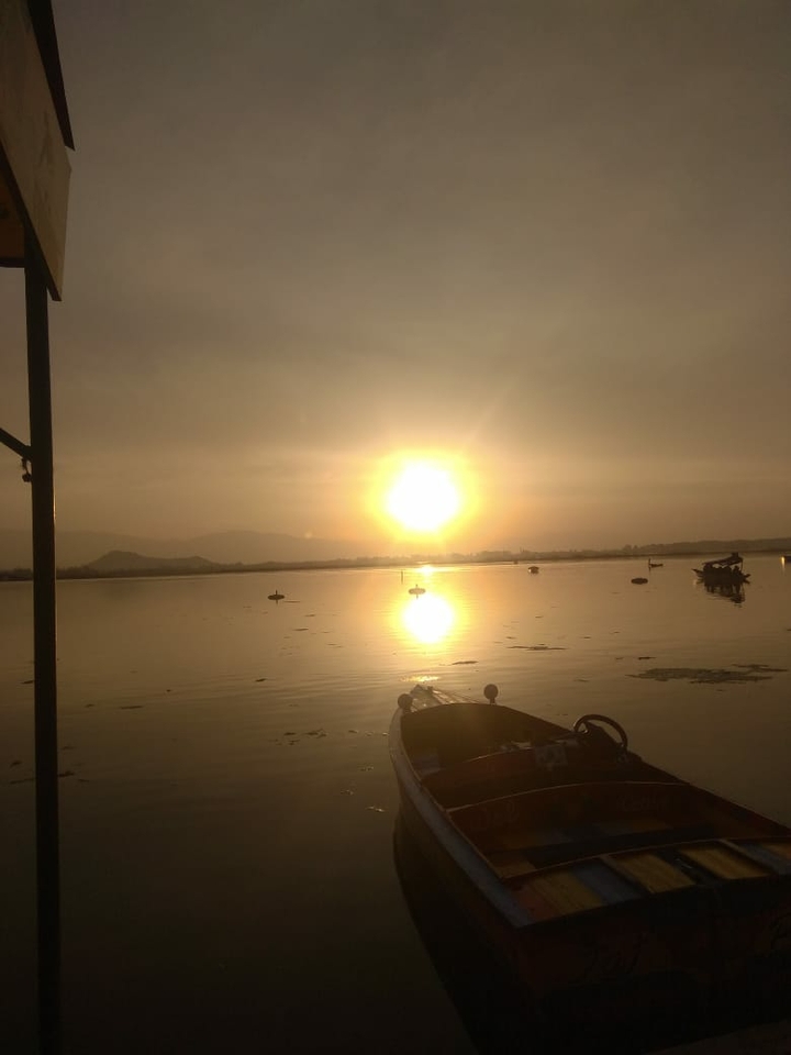Beautiful Sunset at Dal lake Srinagar