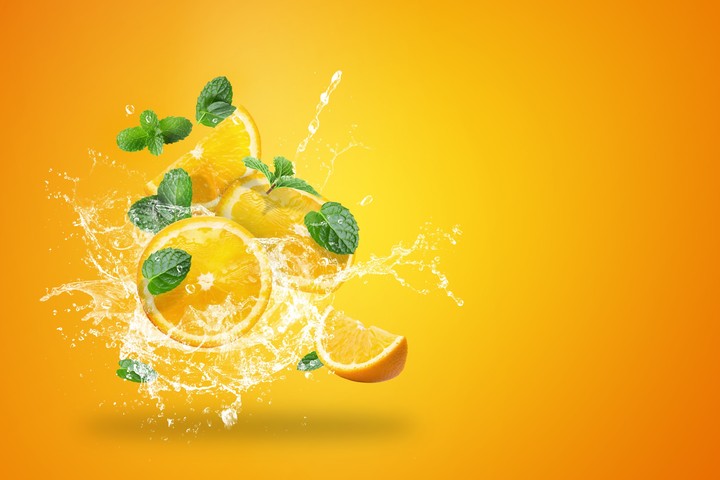 orange splash