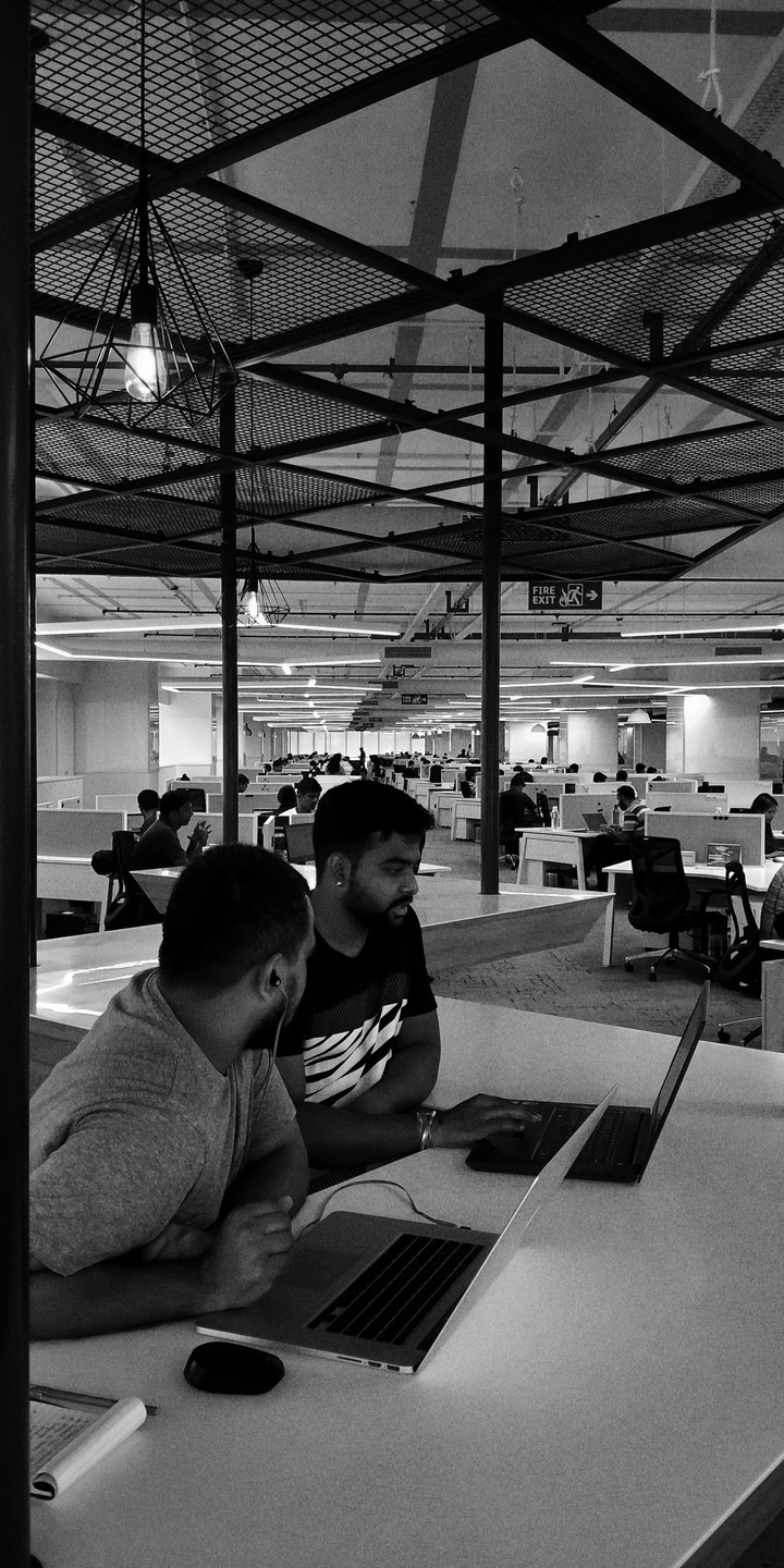 People at work