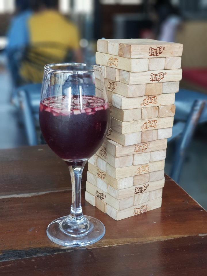 Wine and Jenga
