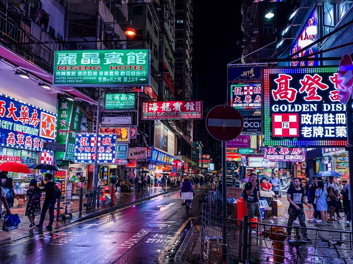Nightview of hongkong