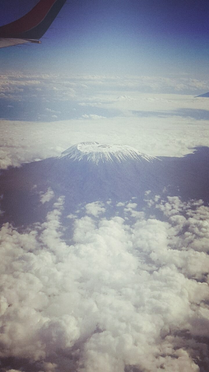 the beautiful peak of mount Kilimanjaro