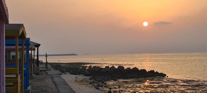 sunset at the beach