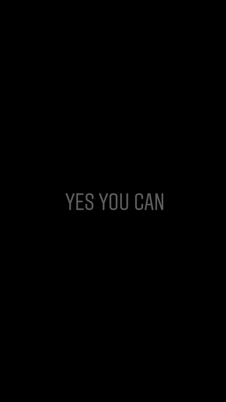you can