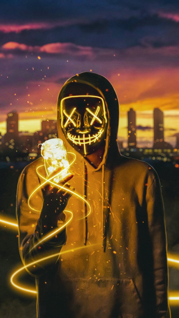 Neon Masked Man