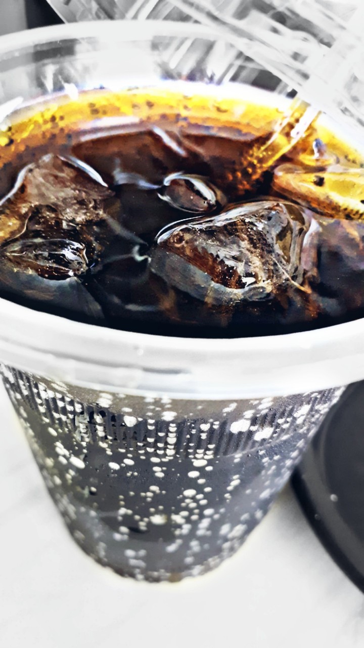 a glass of coke