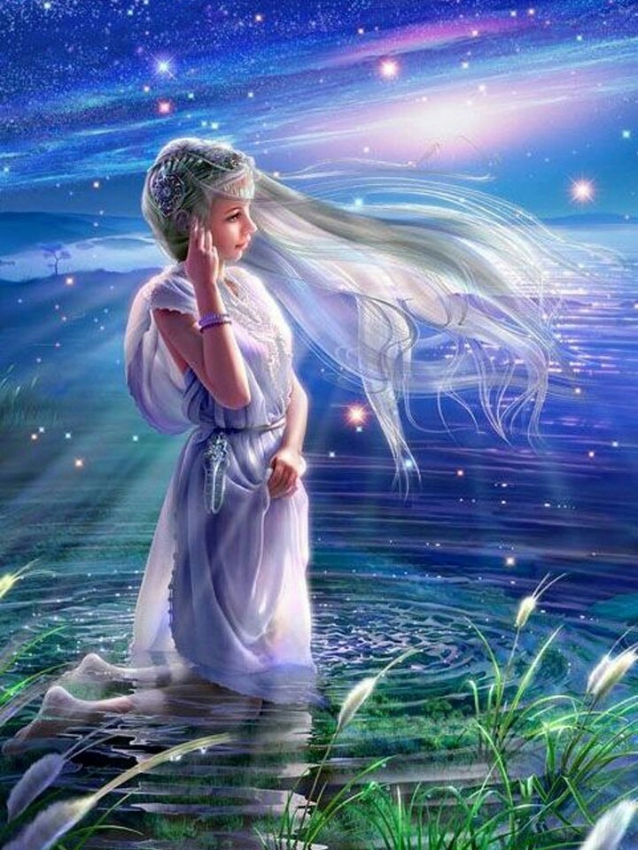 white hair girl