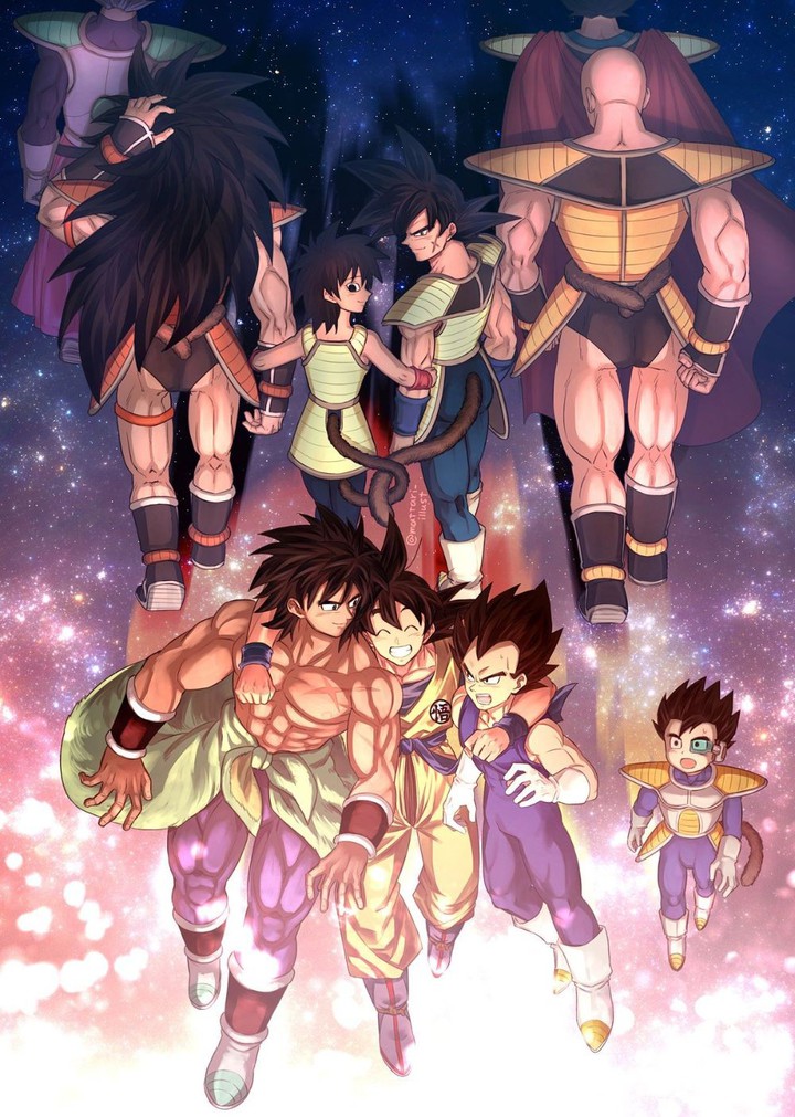 bro-karo-geta  saiyan family !!
