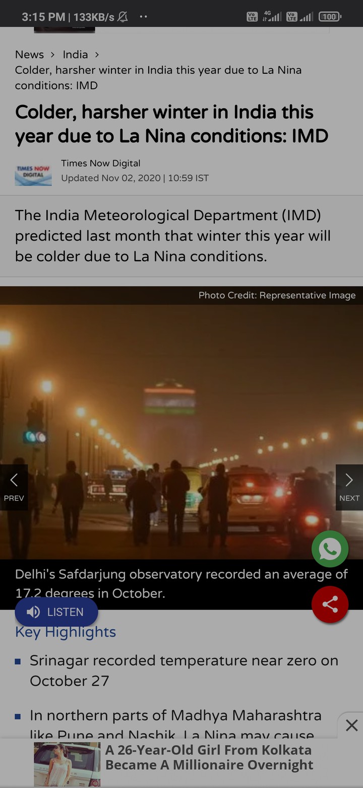 India be prepared for most harsh winter.....