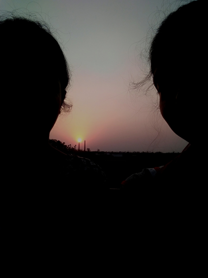 sunset and us
