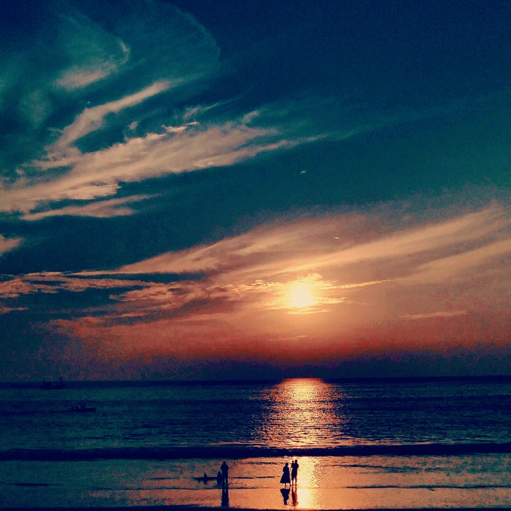 sunset at Goa beach