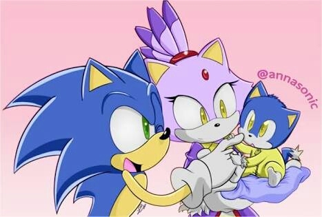 sonic y blaze su hijo
