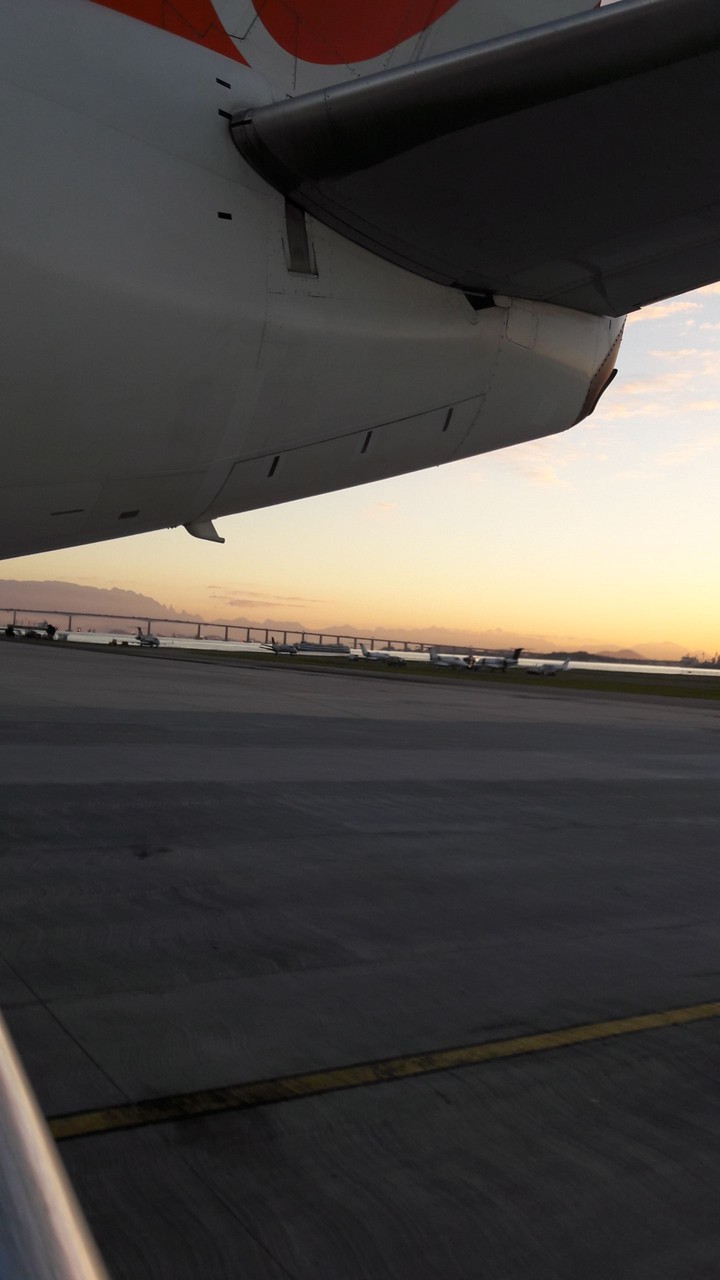 take off from Santos Dumont, Rio de Janeiro, Brazil