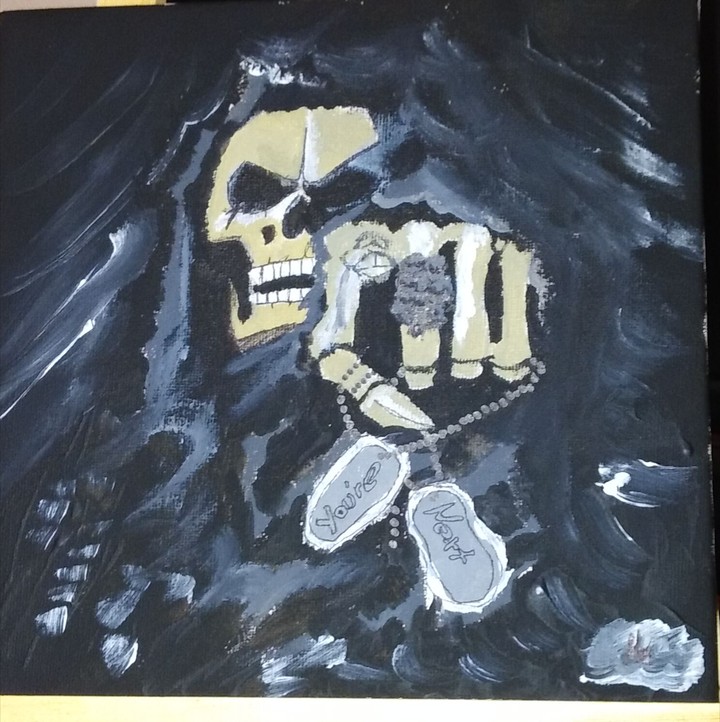 skull/picture of a picture