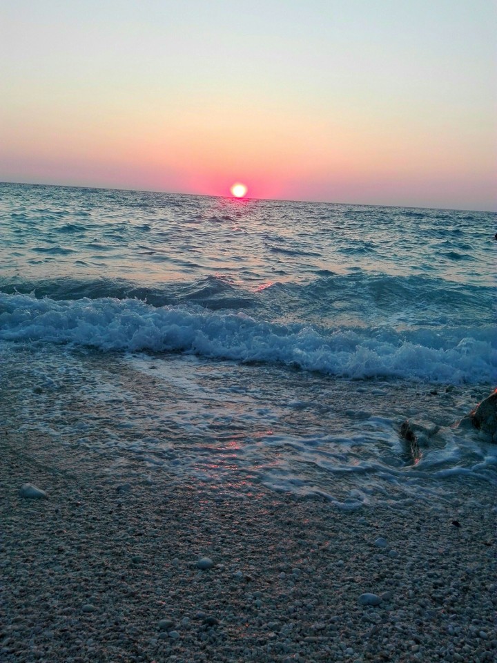 sunset in Paxos