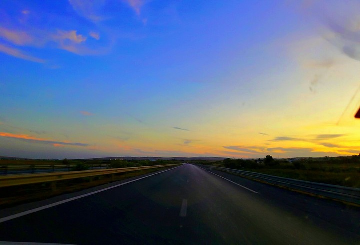 en route