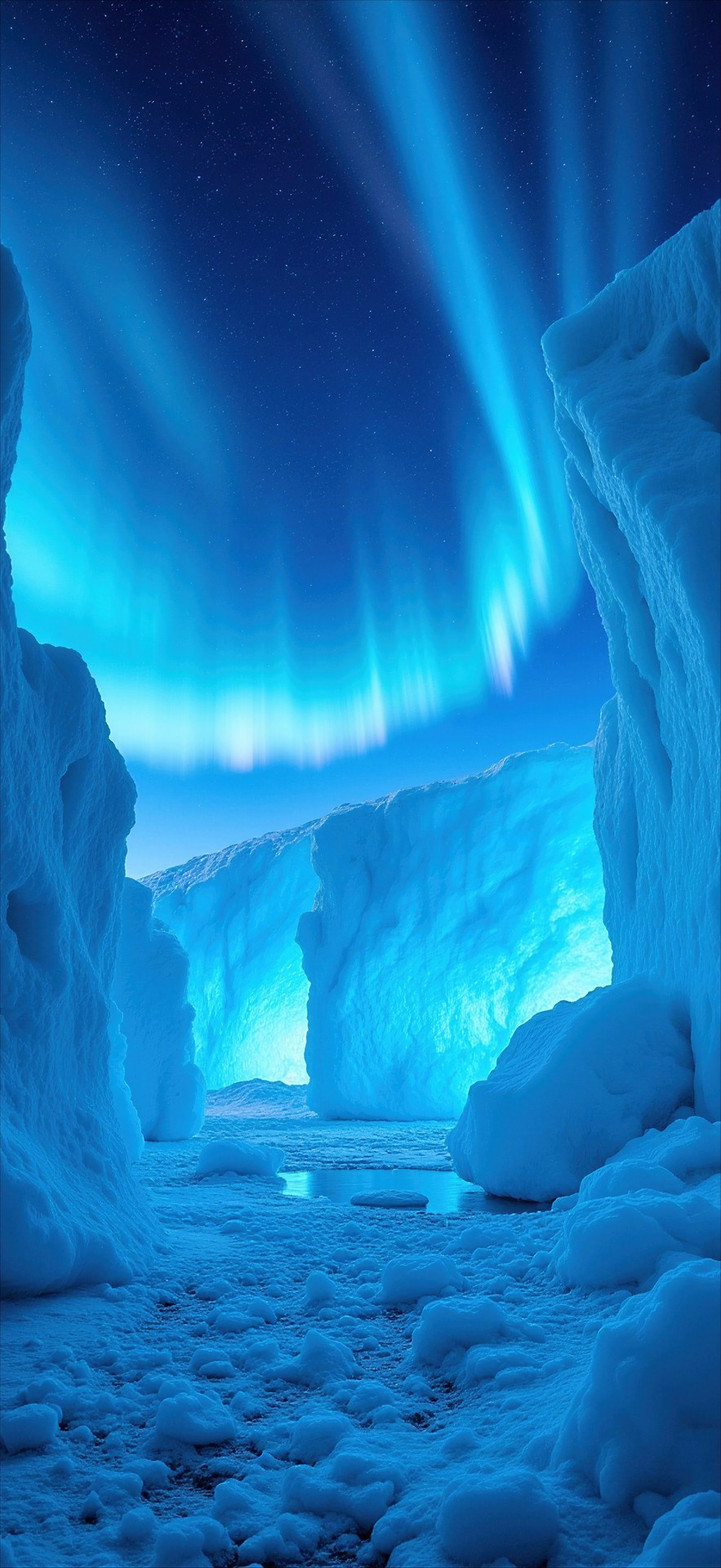 arctic, blue achtergronden