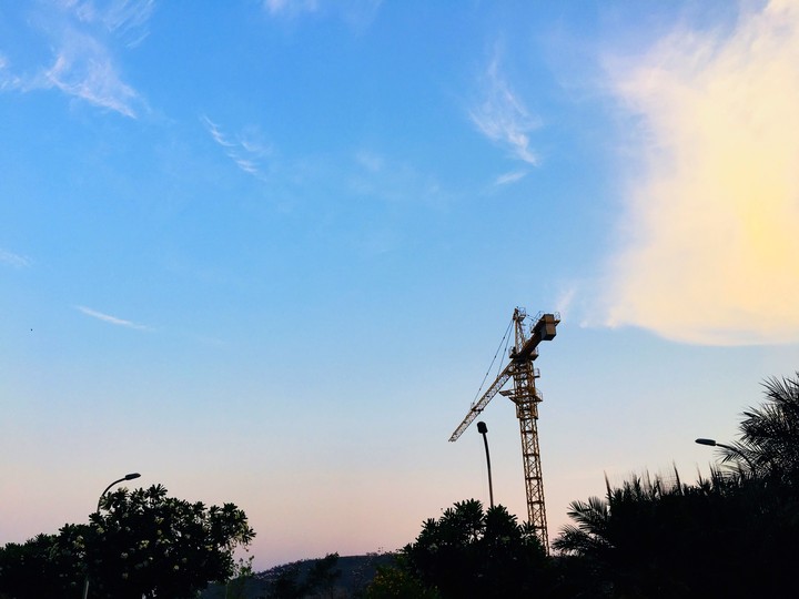Evening cloudy sky