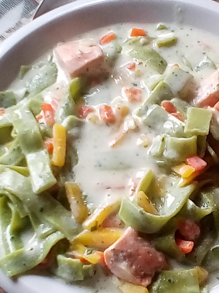 Lachs and Nudeln my Paranza.Pranzo.