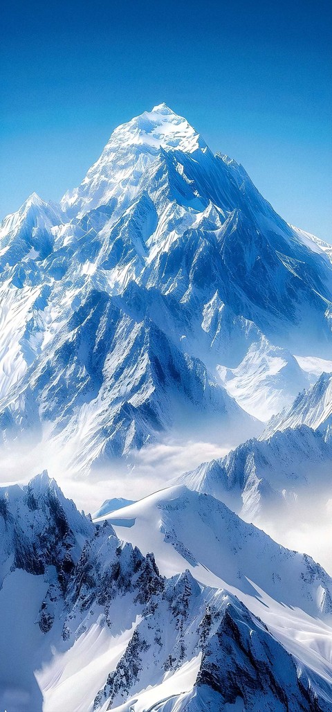 蓝色, snow壁纸