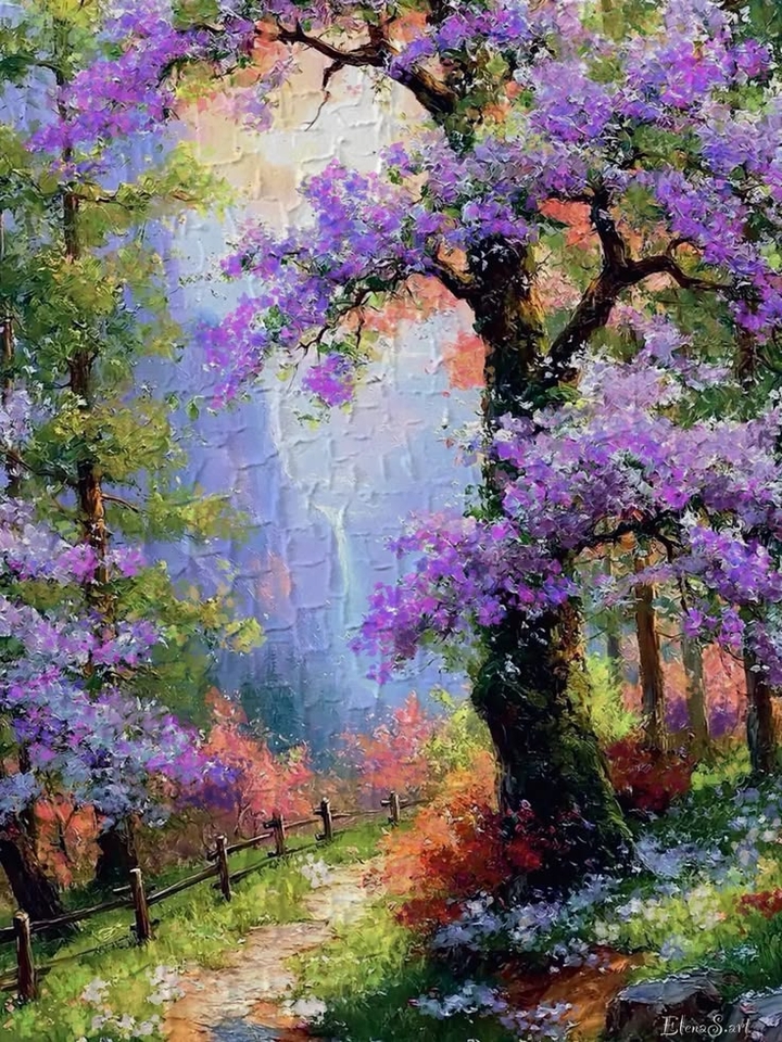 papéis de parede paint, Blossom