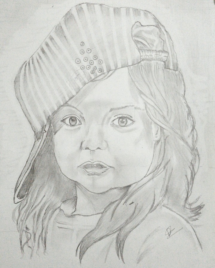 portrait of a cute baby girl