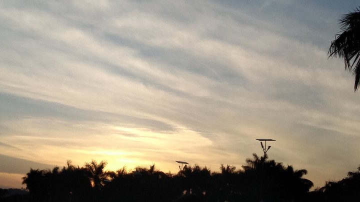 Sunset with clouds