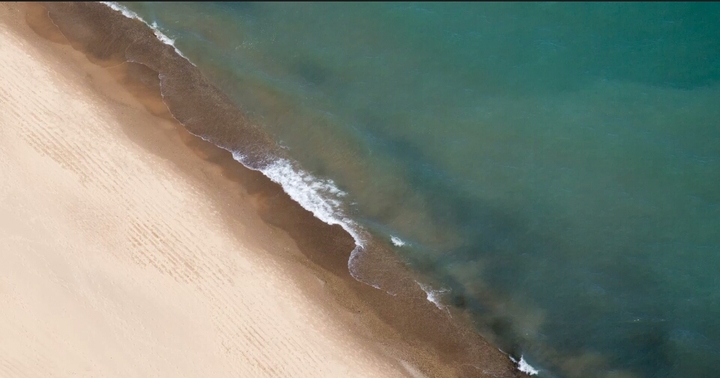 on the beach