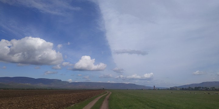 Russian sky and field