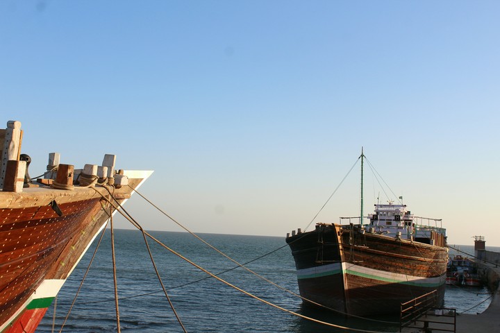 Fishing boats.