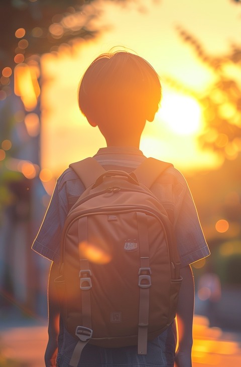 Boy anime school