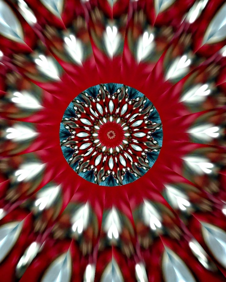 A purse at a Goodwill store kaleidoscope