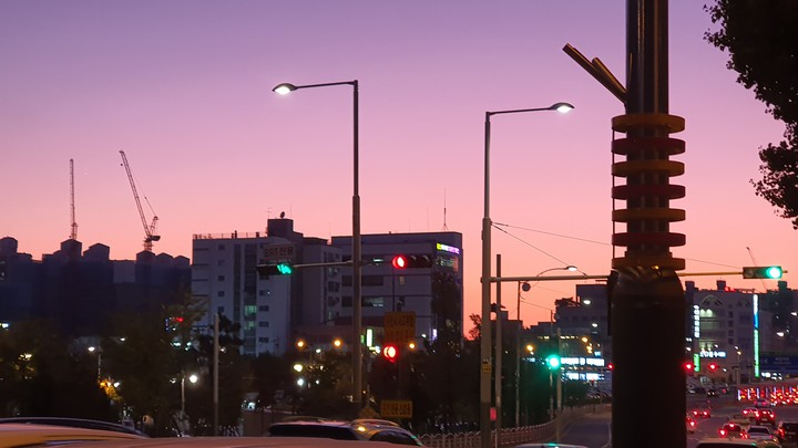 purple sky