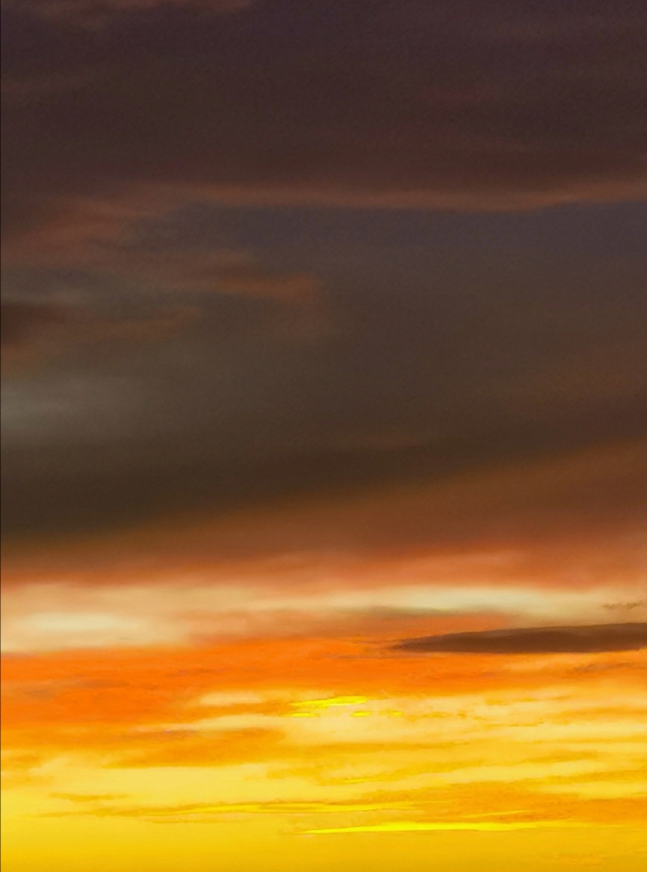 ciel orange soleil