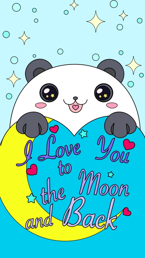 I Love you to the moon and back pic