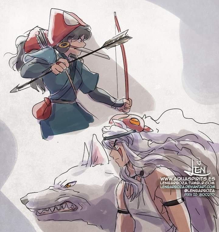 Inuyasha-Mononoke Hime crossover ❤