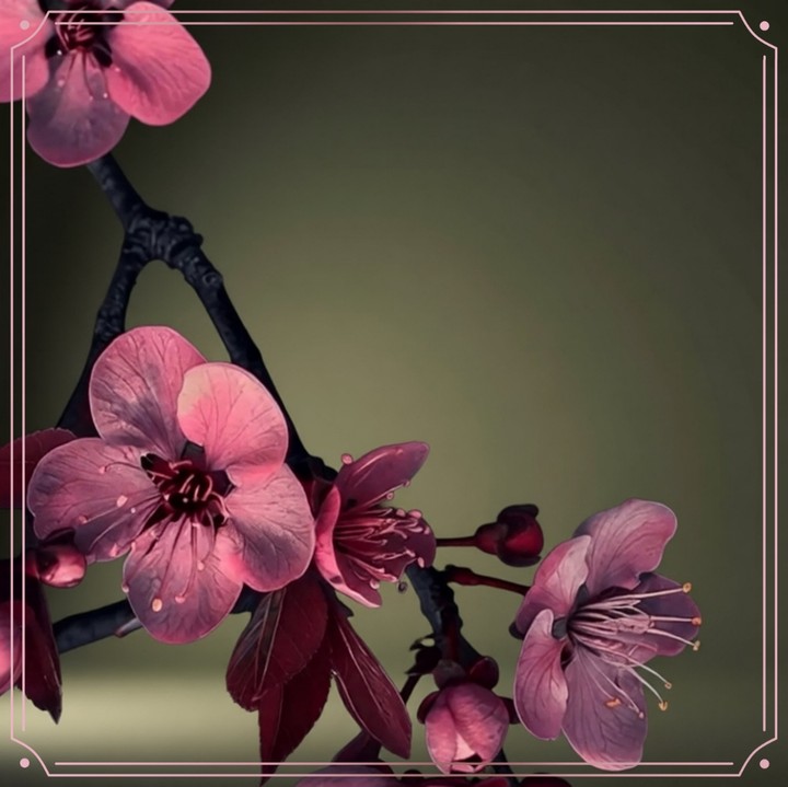 Peach flowers