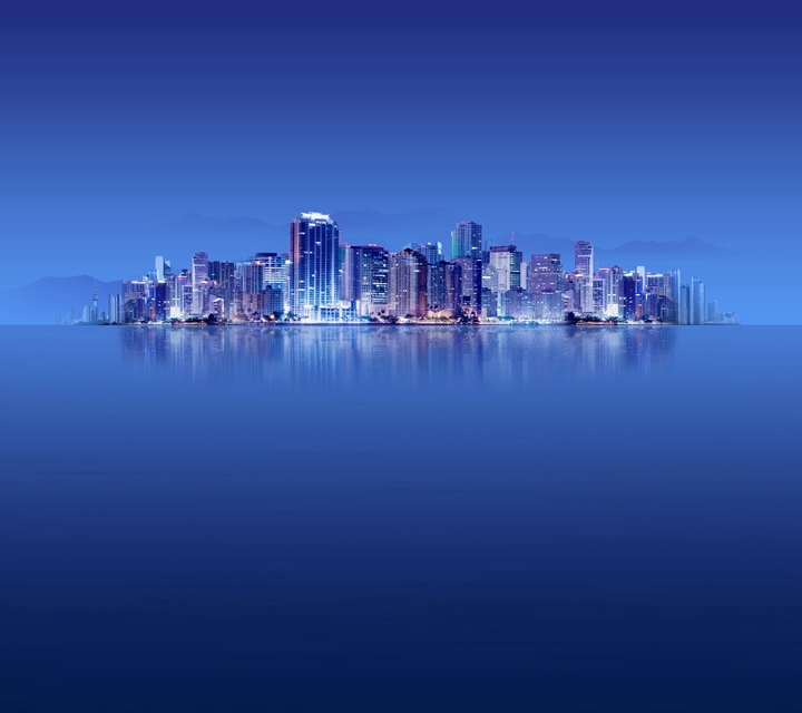 blue city