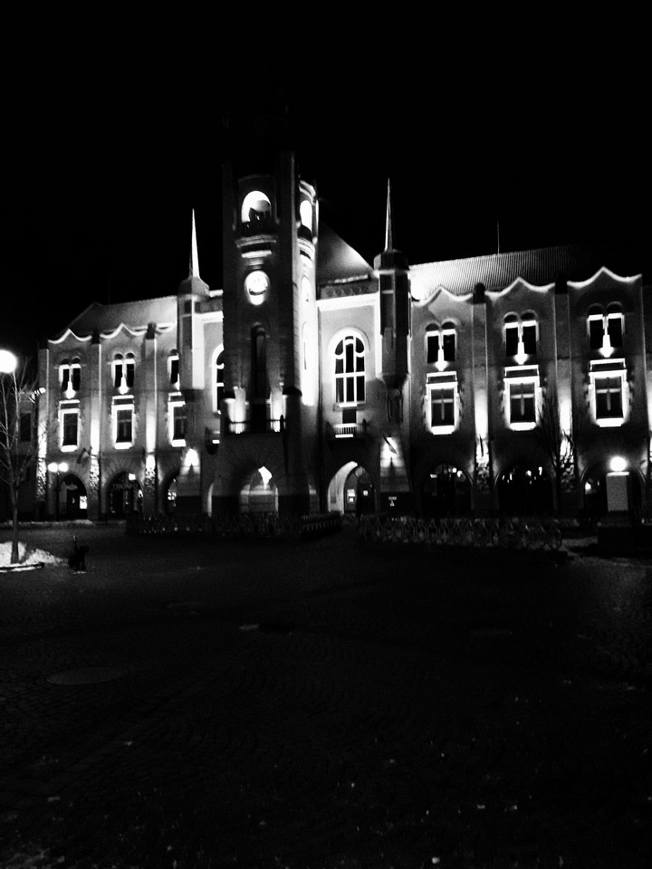 building in the night