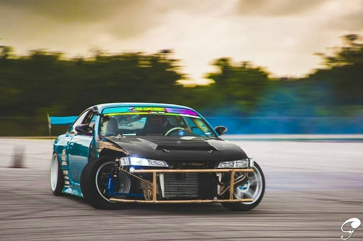 Drifting.