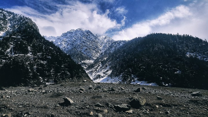 Hills and the snow
