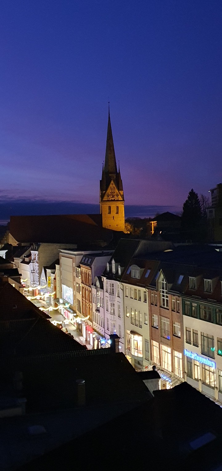 Sonnenaufgang über Flensburg