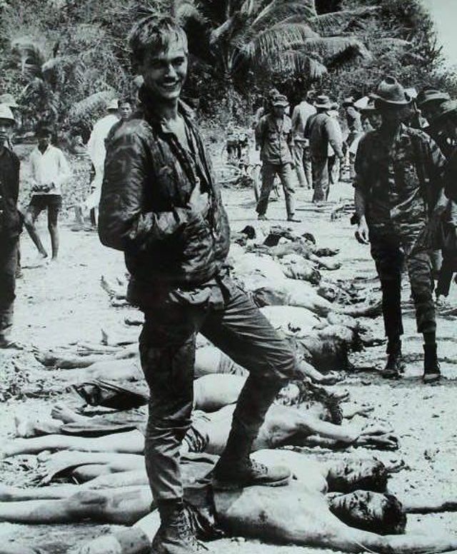 USA crime in Vietnam by the order of evil zionist anglos!!