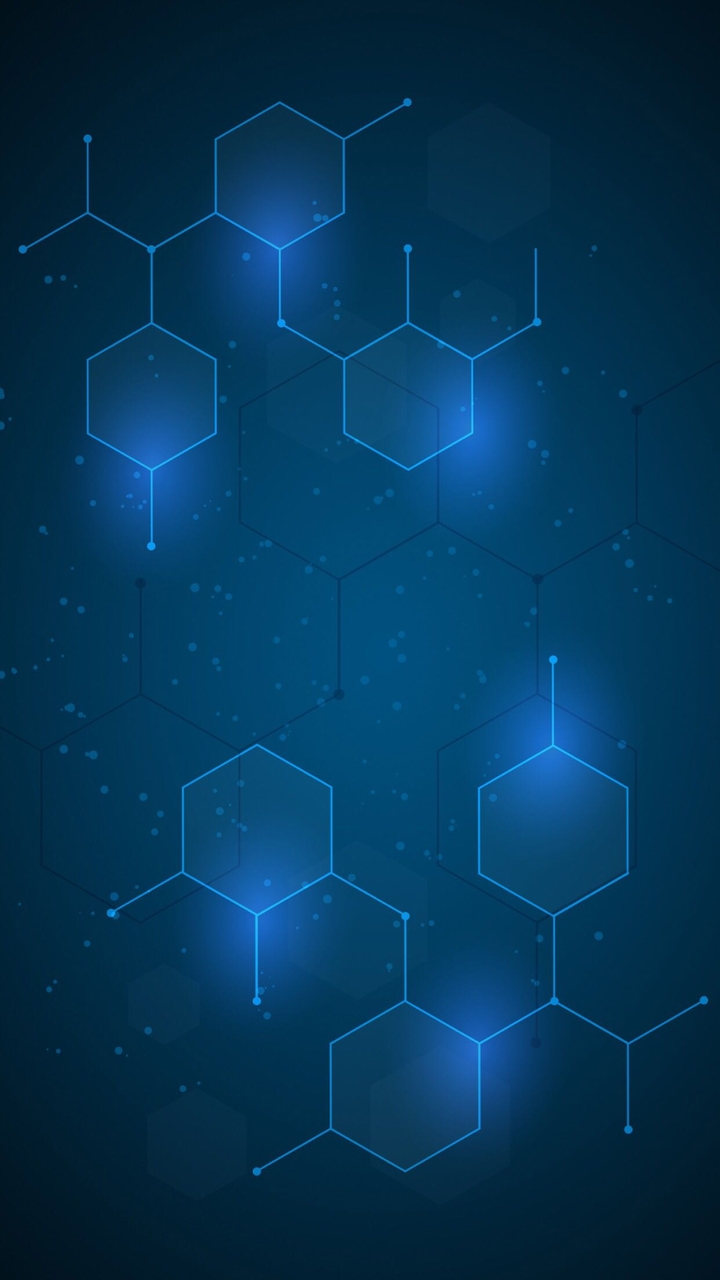 Blue Hexagons