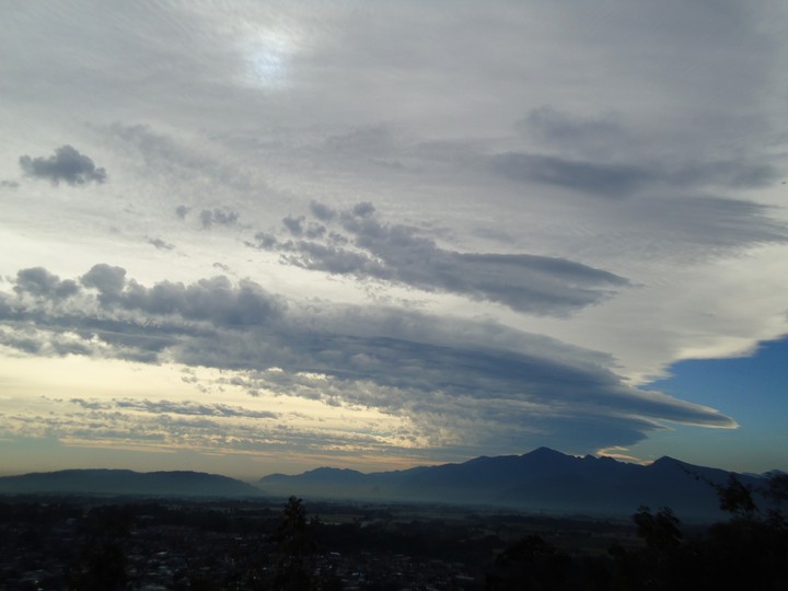 nubes llegando