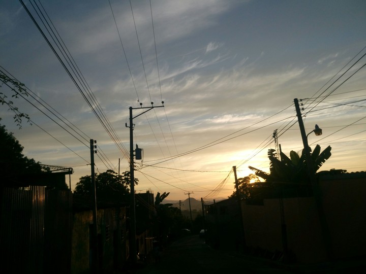 Atardecer.