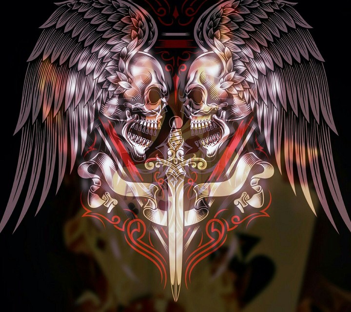 angel skulls