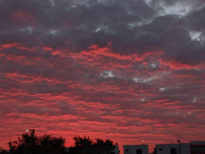 Red sky