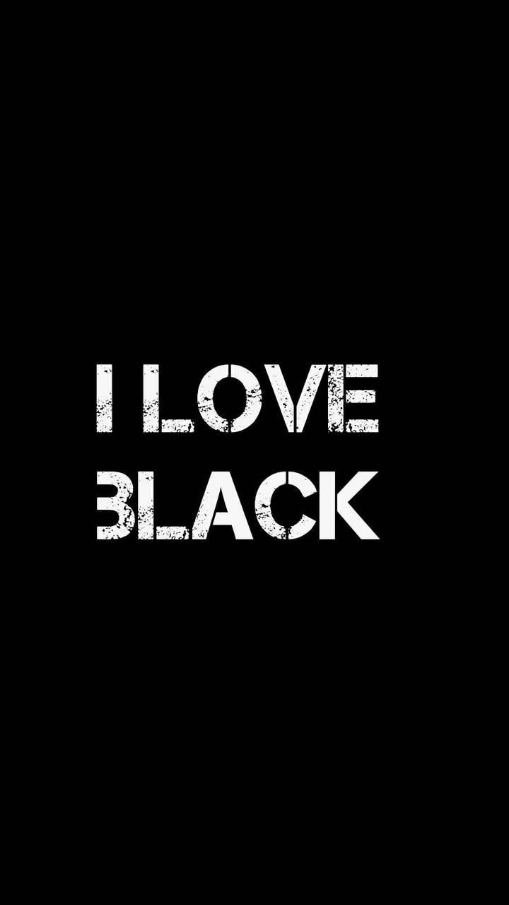 I love black